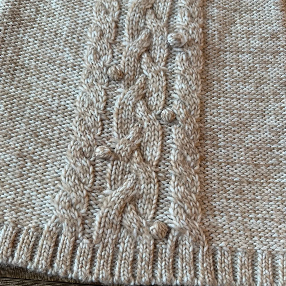 3/27$ Joe Fresh 15% Wool Beige Knit Toddler Dress size 5T - Picture 4 of 9